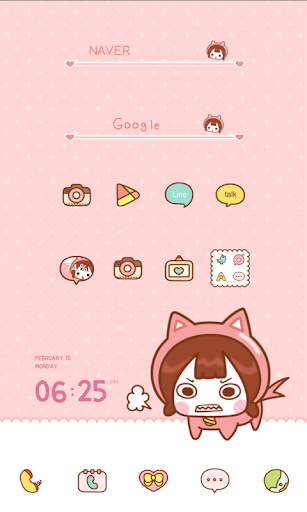 Cute Growl dodol theme