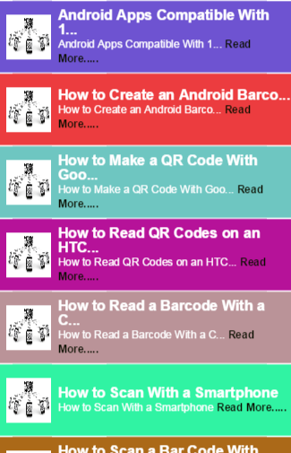 QR Code on phone Guide