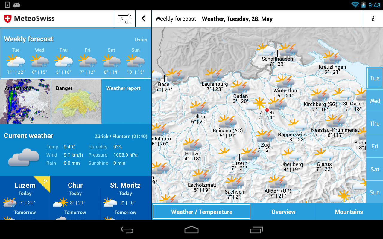 MeteoSwiss Android Apps on Google Play
