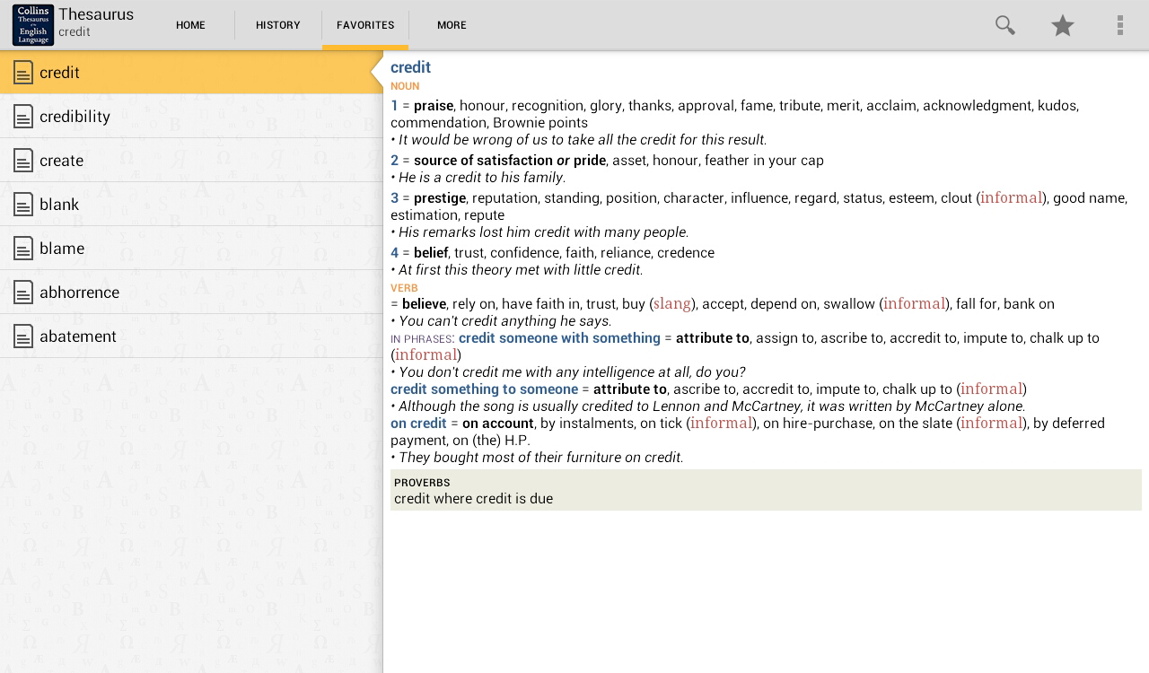 Collins Thesaurus English TR Android Apps on Google Play
