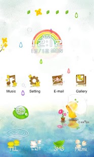 CUKI Themes Pastel Rainny Day