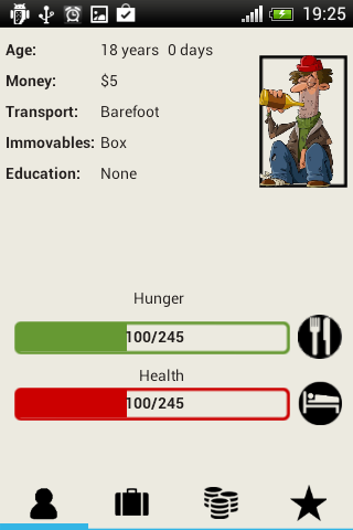 Android application Homeless screenshort