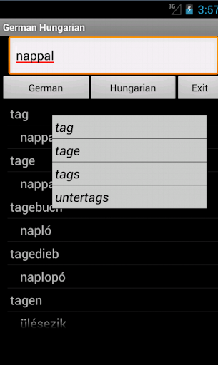 German Hungarian Dictionary