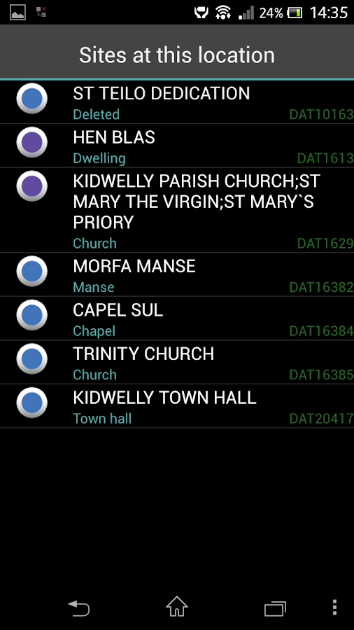    Archwilio - Welsh Archaeology- screenshot  