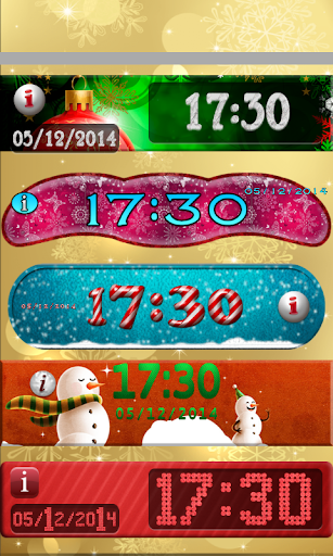 Christmas Clock Widget