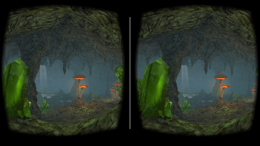 VR Cave Flythrough Screen 3