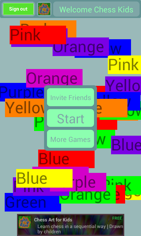 Игра Color friends. Easy and friends
