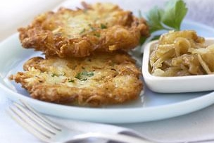 Potato and Cauliflower Latkes