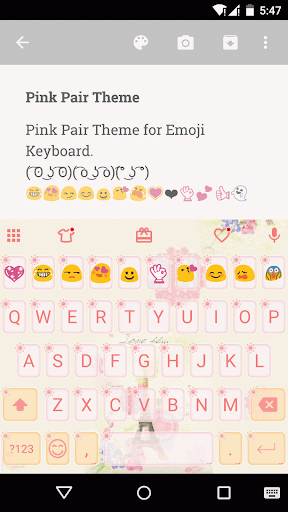 Pink Paris Emoji Keyboard