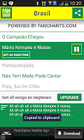 Brasil Copa do Mundo Canções APK צילום מסך #6