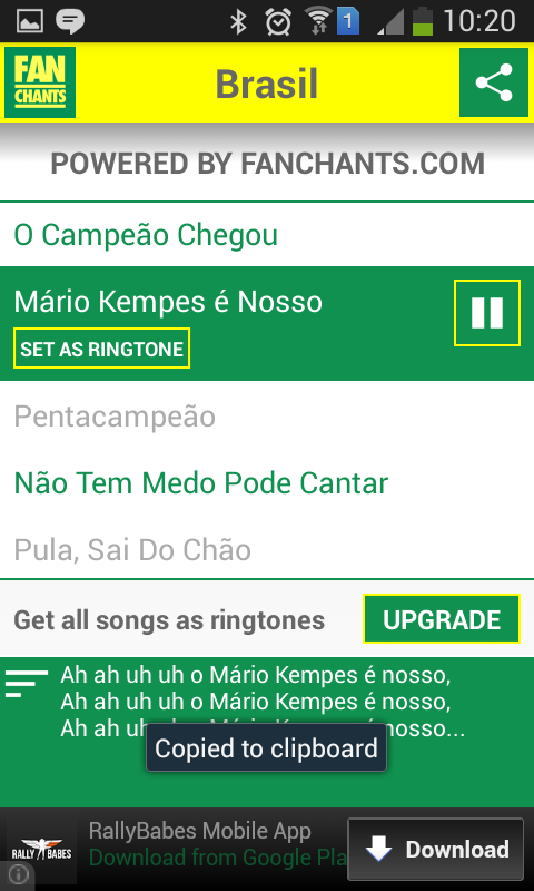 Brazil Songs World Cup 2014   Android Apps on Google Play  football brazil ringtone
