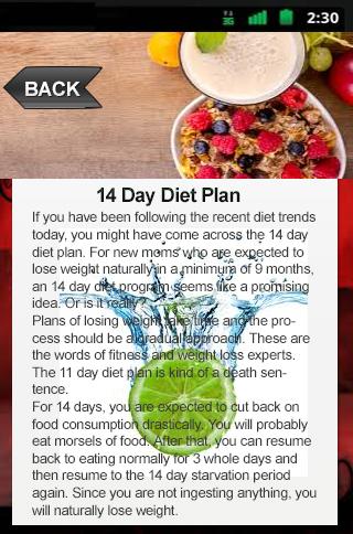 【免費健康App】14 Day Diet Plan-APP點子