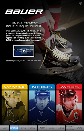 Bauer Gear Guide - French