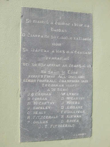 Memorial to Kerry Gaa Team 1903