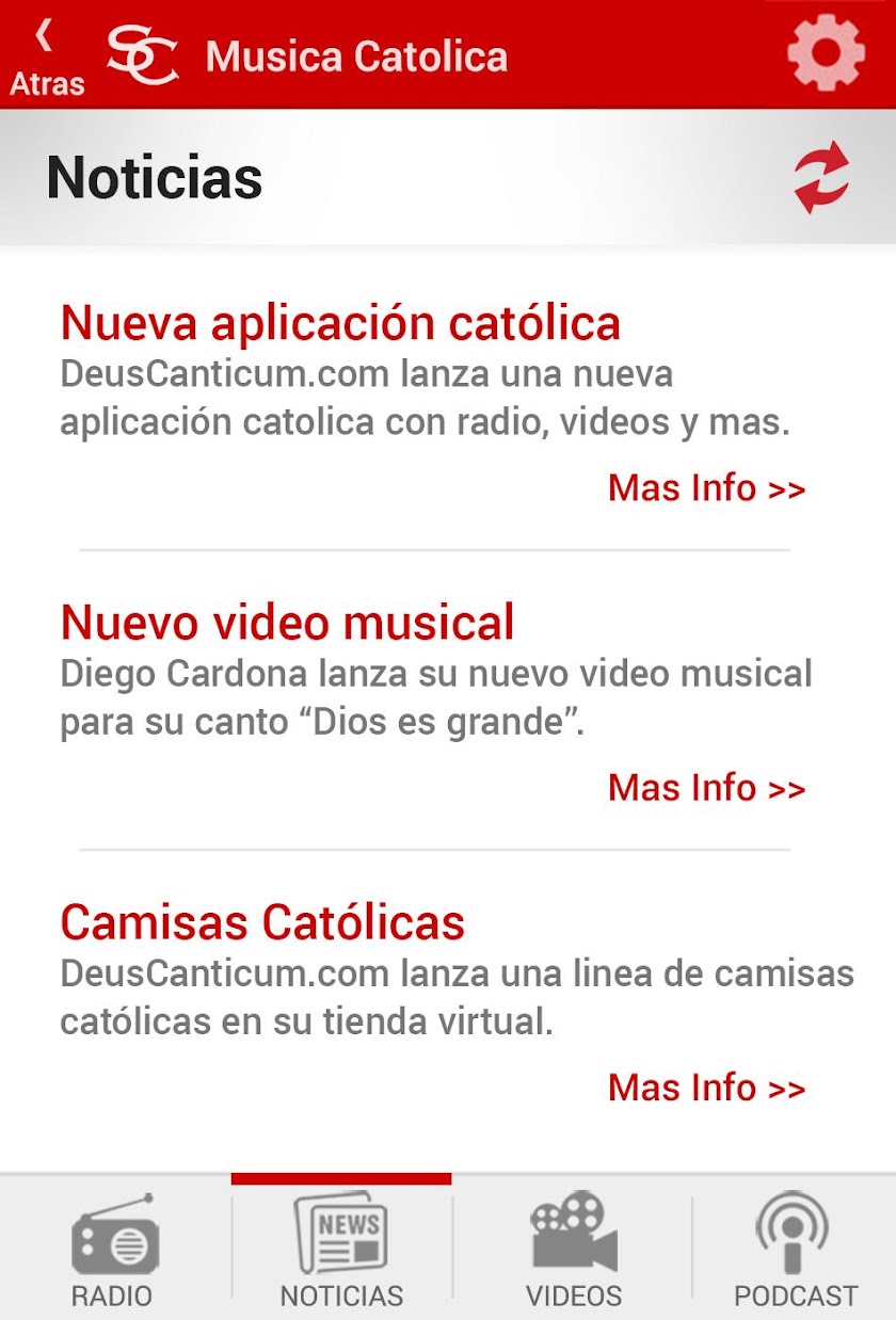 Saint Cecilia Catholic Radio Screen 2