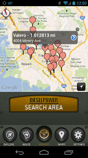 Diesel Power Fuel Finder