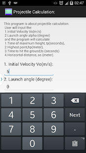 Download Projectile Calculation APK for PC