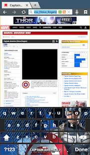 Captain America: TWS Keyboard - screenshot thumbnail