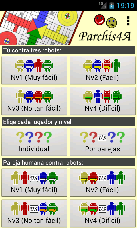 Android application Parchís4A screenshort