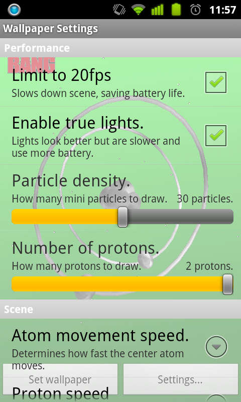 Big Bang Theory Live Wallpaper Screen 2