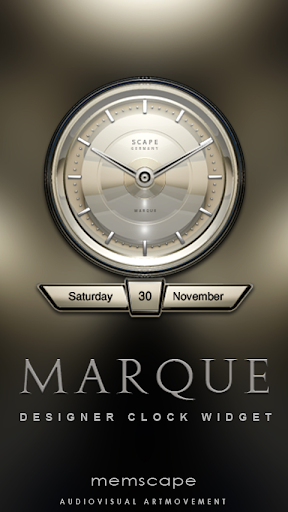 MARQUE Designer Clock Widget