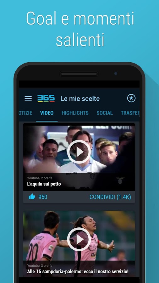 Sport in Diretta - 365Scores- screenshot