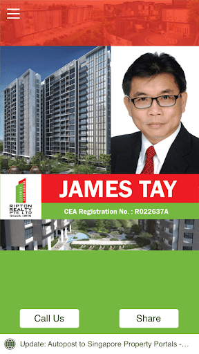 【免費商業App】James Tay Real Estate Agent-APP點子