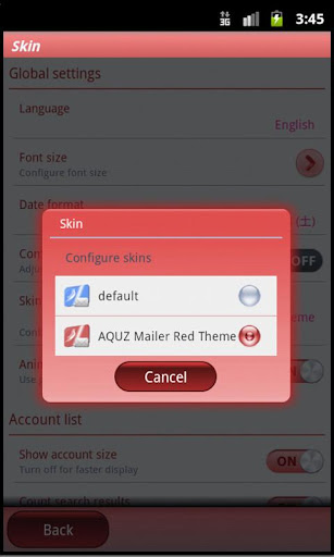 AQUZ Mailer Theme Red