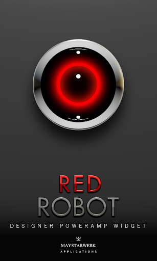 Poweramp Widget Red Robot