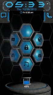 Next 3D Blue Go Locker Theme