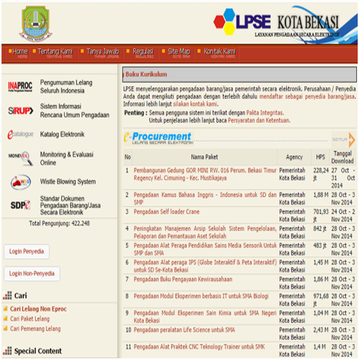 LPSE KOTA BEKASI