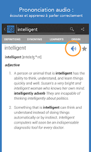 Capture d'ecran de l'application Android Dictionary.com: English Words