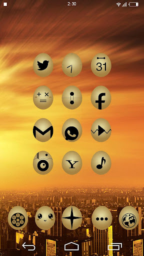 【免費個人化App】Gold Eggs Theme - KK Launcher-APP點子