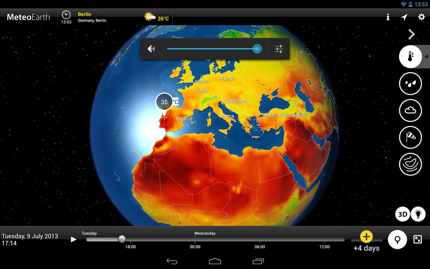 MeteoEarth - screenshot