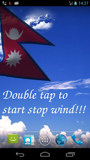 3D Nepal Flag Live Wallpaper +