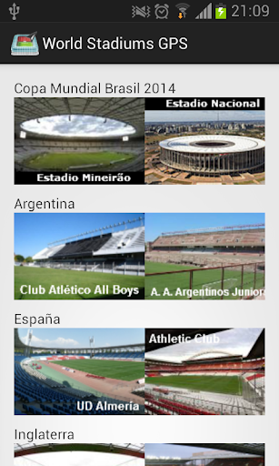 World Stadiums GPS