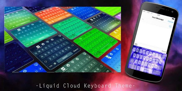 Free Liquid Cloud Keyboard Theme APK for PC