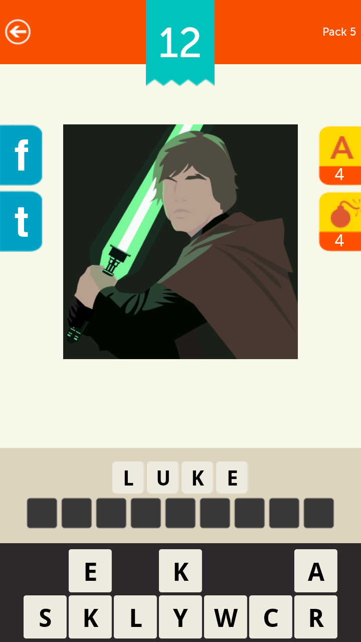 Guess the Character! Logo Quiz Screen 2