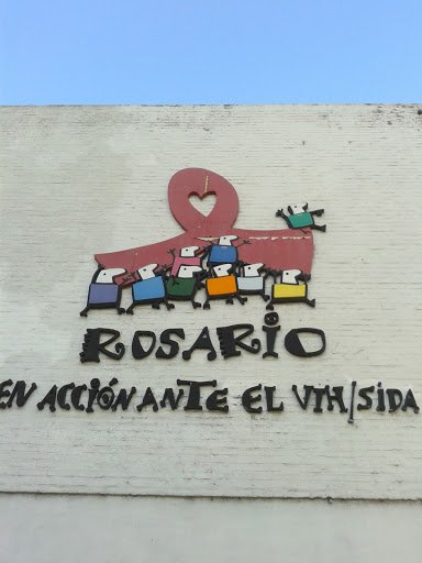 Mural Flor En Acción Contra El VIH