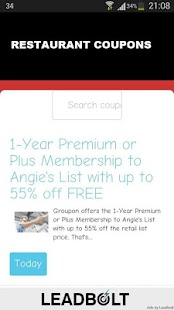 Download Restaurant Coupons APK for Android