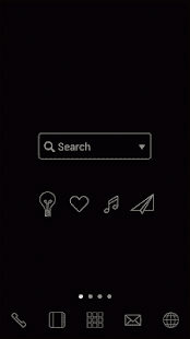 Free SimpleBlack LINELauncher theme APK for PC
