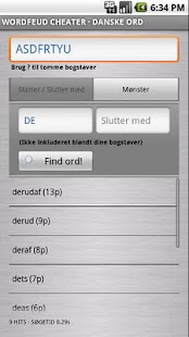 Wordfeud Cheater - Danske Ord Screenshots 1