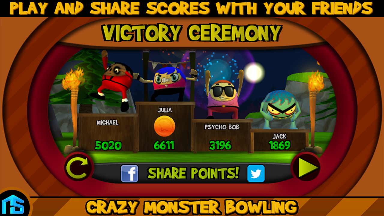 Crazy Monster Bowling - PRO - screenshot