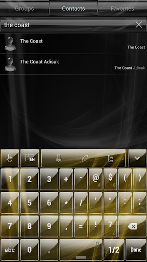 【免費個人化App】Theme TouchPal Glass Gold-APP點子