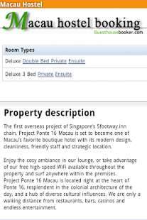 Macau Hostel Booking Screenshots 2