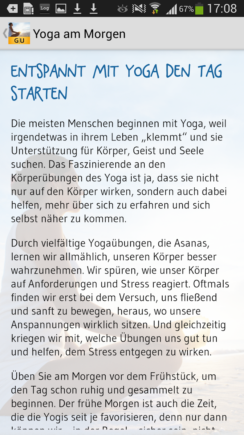 Yoga am Morgen Screen 3