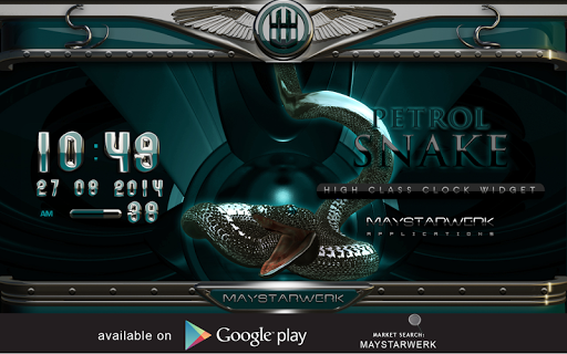 【免費個人化App】petrol snake clock widget-APP點子