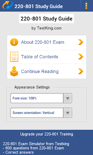 【免費教育App】A+ 220-801 Study Guide-APP點子