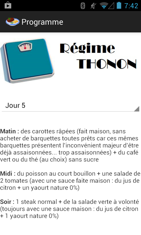 THONON Régime Screen 3
