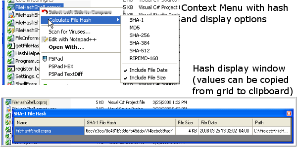 File Hash Generator Explorer Shell Extension - MD5 a file ...